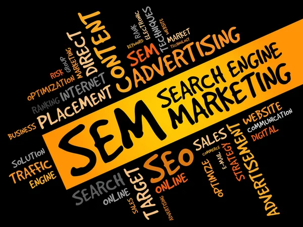 SEM (Search Engine Marketing) ) — Foto de Stock