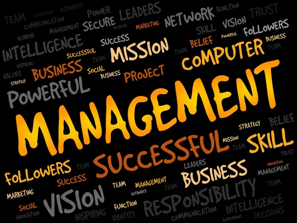 Management word cloud — Stockfoto