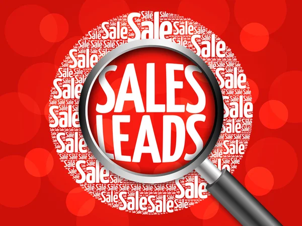 Sales Leads word cloud — Stock Photo, Image