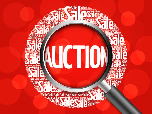 Auktion Word cloud — Stockfoto