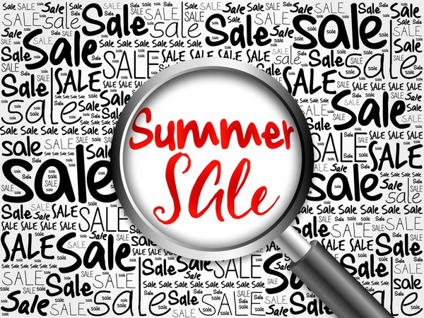 SUMMER SALE хмара слів — стокове фото