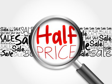 Yarı fiyatına kelime bulutu