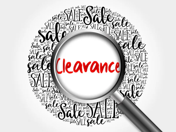 Clearance sale word cloud — Stock Photo, Image