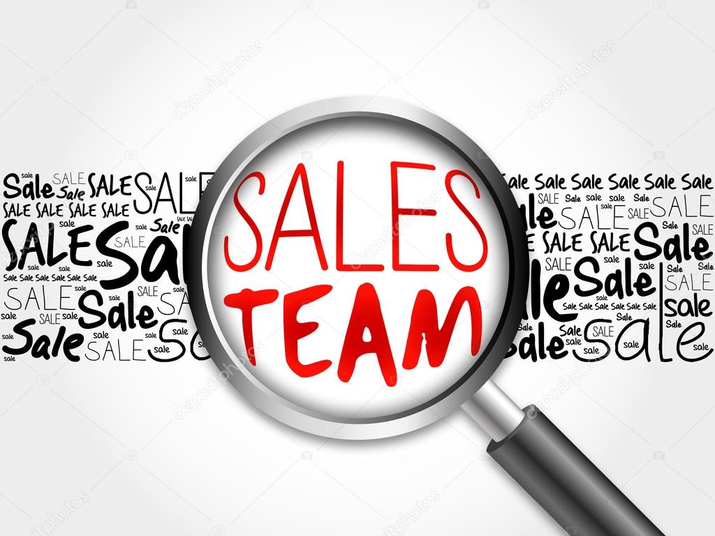 Sales Team sale word cloud