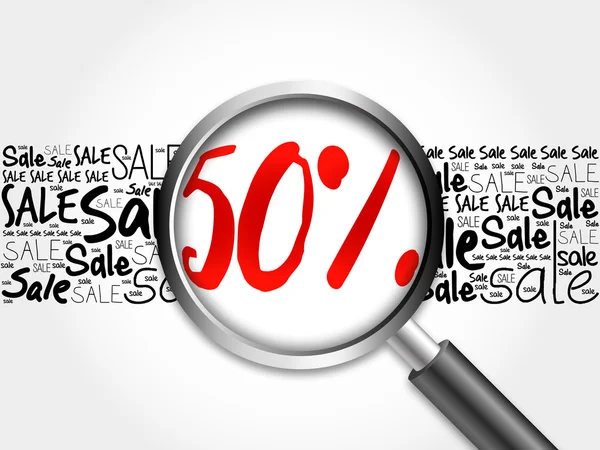 50 percent Sale word cloud — Stock Photo, Image