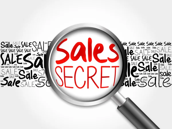 Sales Secret sale word cloud — Stock Photo, Image