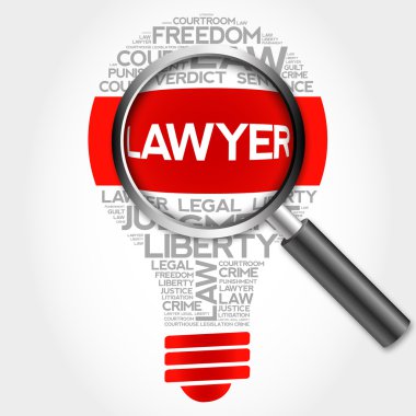 Avukat ampul kelime bulutu