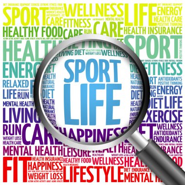 Spor yaşam kelime bulutu