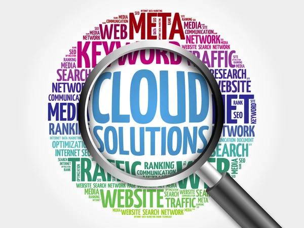 Cloud Solutions mot nuage — Photo