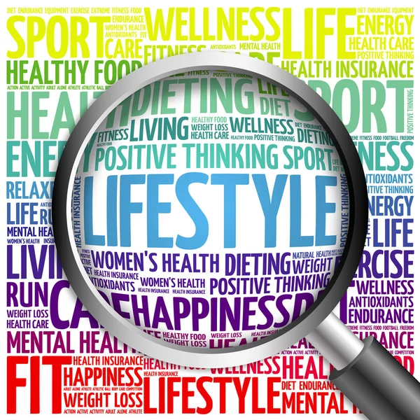 LIFESTYLE word cloud — Stock Photo, Image