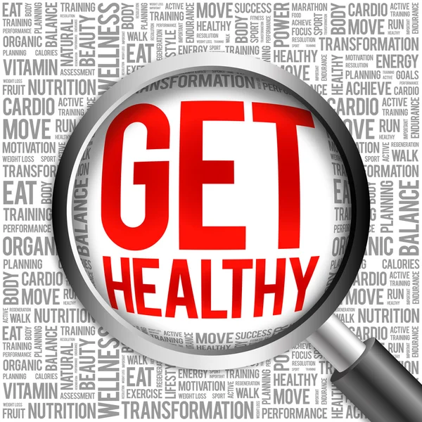 Get Healthy word cloud — Stock Photo, Image