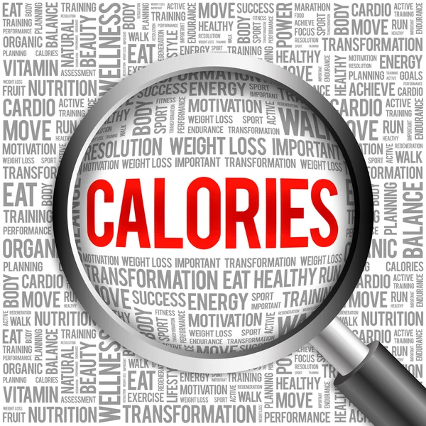 CALORIES word cloud — Stock Photo, Image