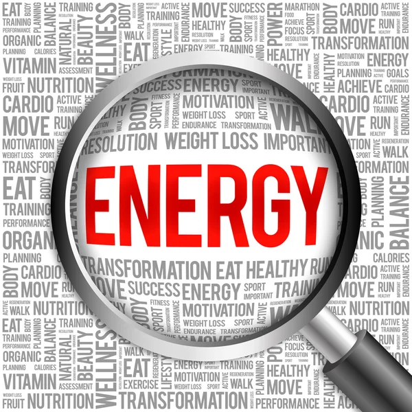 ENERGY word cloud — Stock Photo, Image