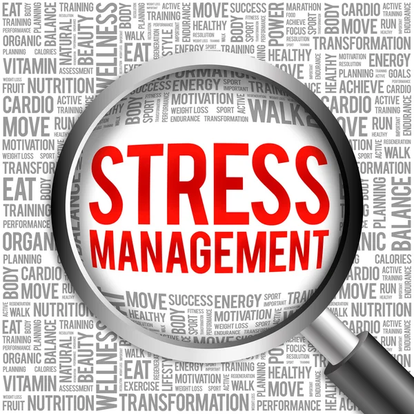 Stress Management word cloud — Stock Photo, Image