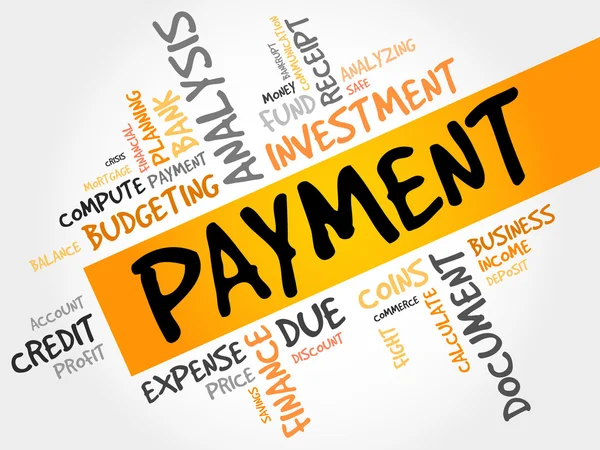 PAYMENT word cloud — Stock Photo, Image