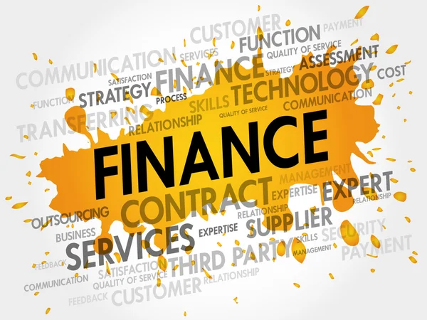 FINANCE related items words cloud — Stock Photo, Image