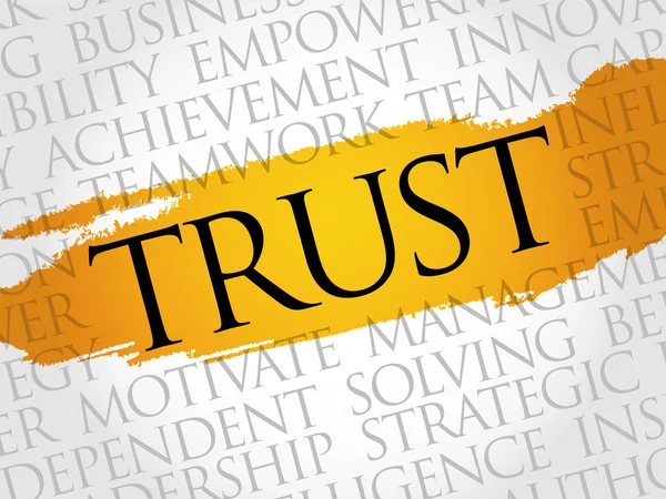 Trust word cloud — Stock Photo, Image