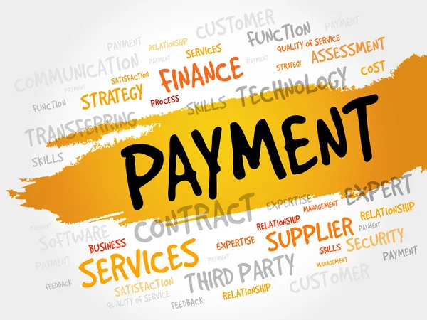 Payment word cloud — Stock Photo, Image