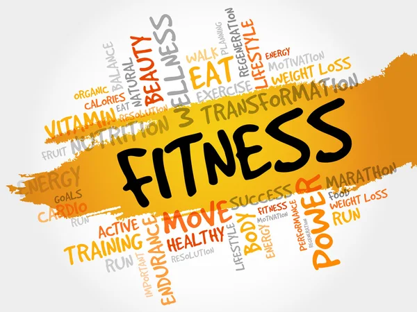FITNESS word cloud — Stock Photo, Image