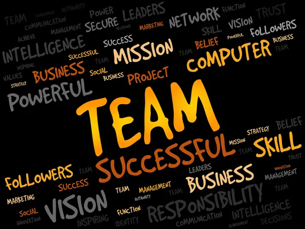 Team word cloud — Stockfoto