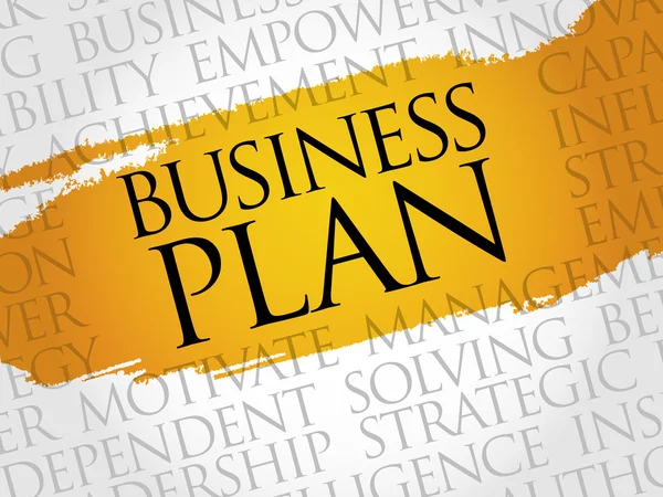 Business plan mot nuage — Photo