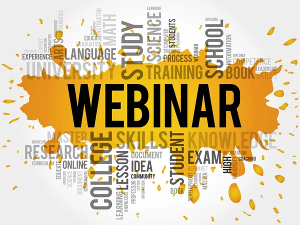 Webinar parola nube — Foto Stock