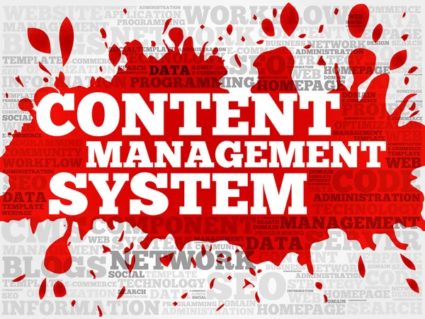 CMS - Content Management Systeem — Stockfoto