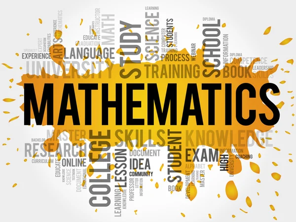 Matematica parola nube — Foto Stock