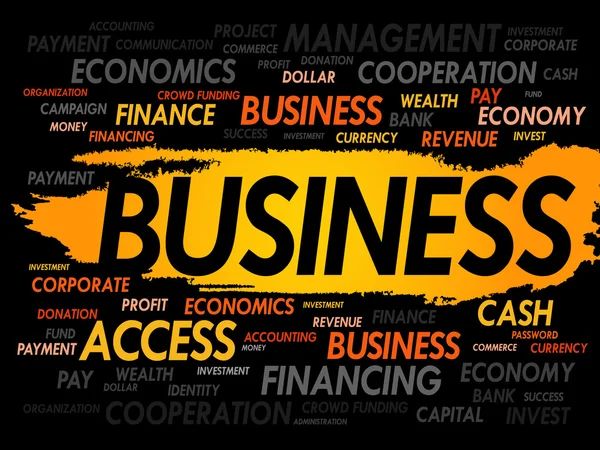 BUSINESS word cloud — Stock Photo, Image