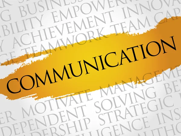 COMMUNICATION word cloud — Stock Photo, Image