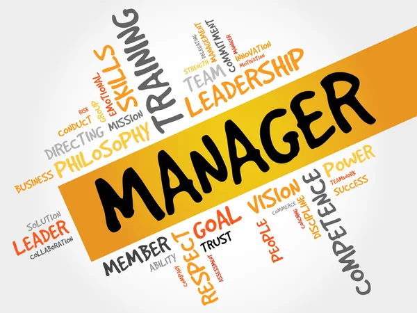 Manager word cloud — Stockfoto