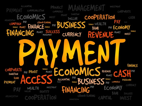 PAYMENT word cloud — Stock Photo, Image