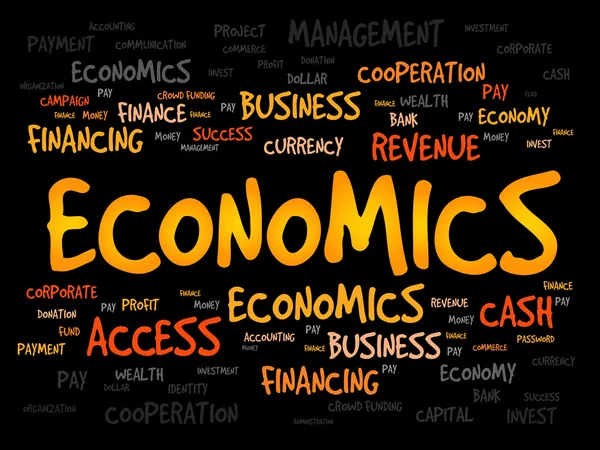 Wirtschaft Wortwolke — Stockfoto