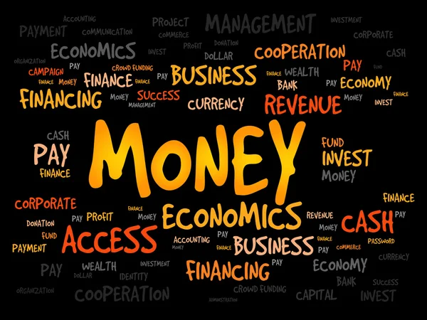 MONEY word cloud — Stock Photo, Image