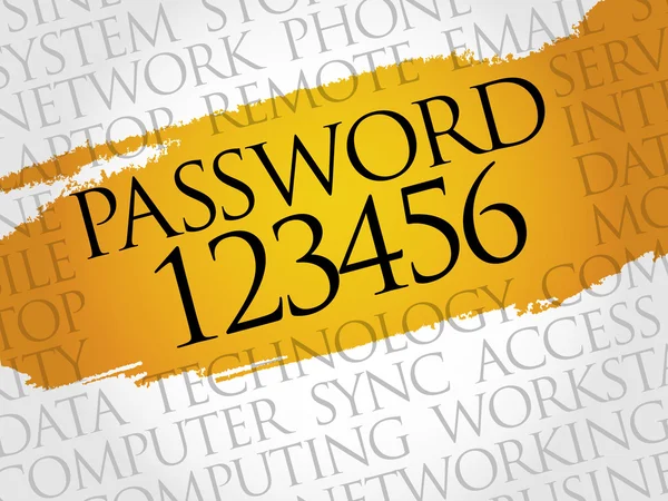 Easy Password 123456 — Stock Photo, Image