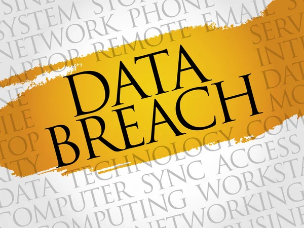 Data Breach word cloud — Stock Photo, Image
