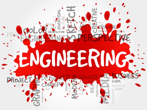 Engineering word cloud — Stockfoto