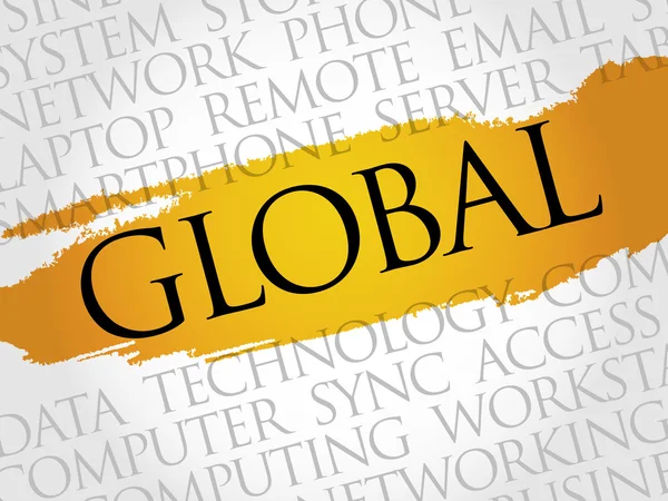 Global word cloud — Stock Photo, Image