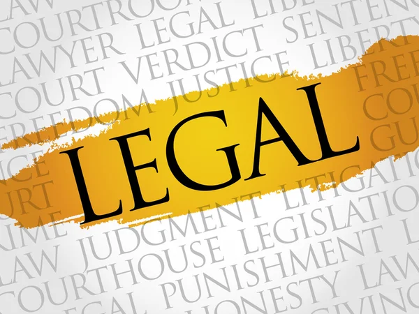 Legal word cloud — Stock Photo, Image