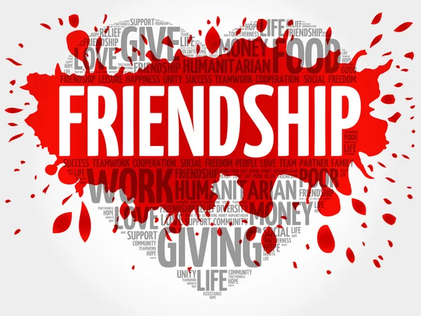 Friendship word cloud — Stock Photo, Image