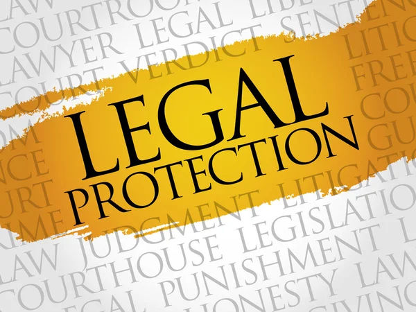 Legal Protection word cloud — Stock Photo, Image