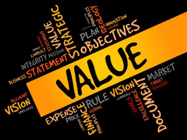 değer kelime bulutu