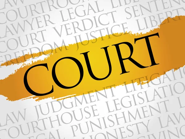 Court word cloud — Stock Photo, Image