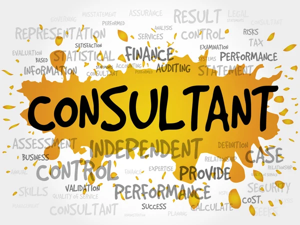 Consultant word cloud — Stockfoto