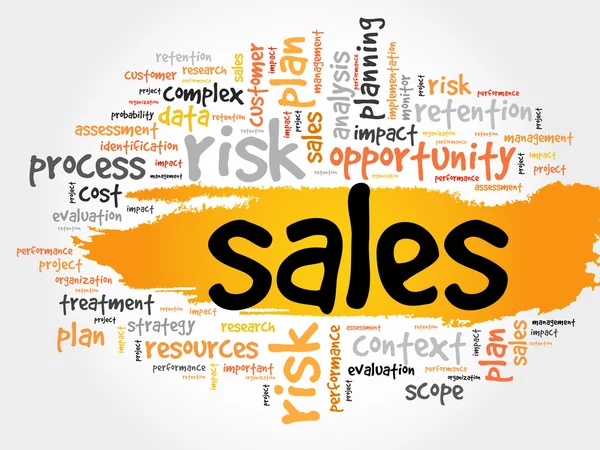 Word Cloud with Sales related tags — Stock Photo, Image