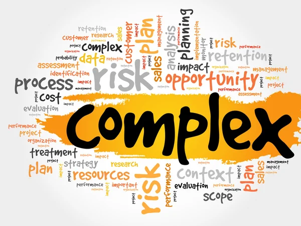 Complexe Word Cloud — Stockfoto