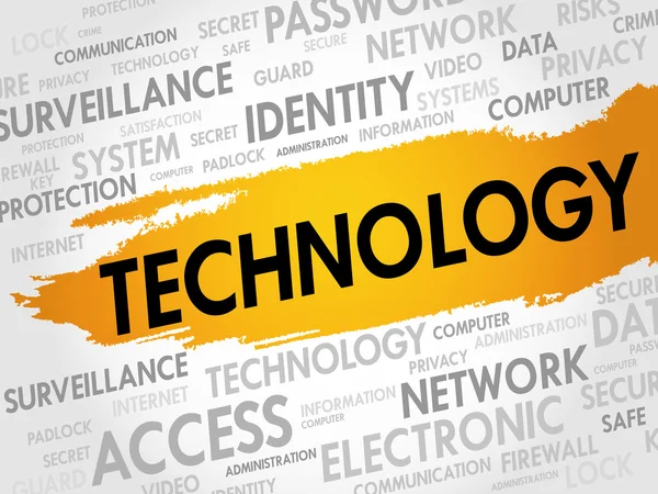 TECHNOLOGY word cloud — Stock Photo, Image