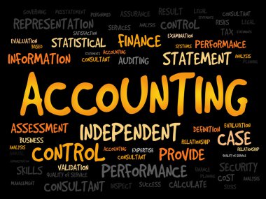 Muhasebe kelime bulutu