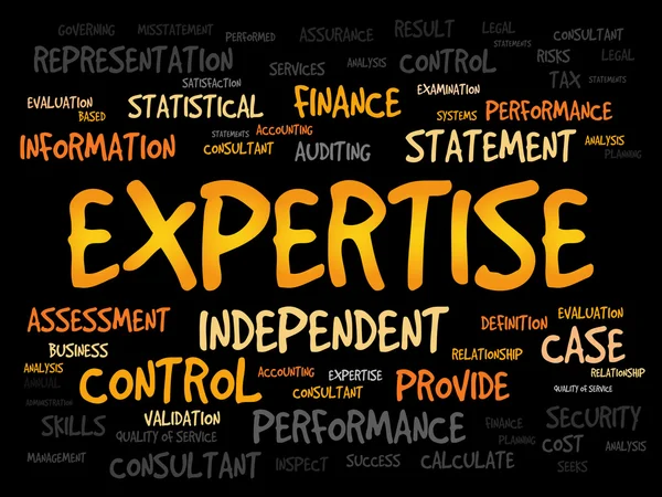 EXPERTISE word cloud — Stock Photo, Image