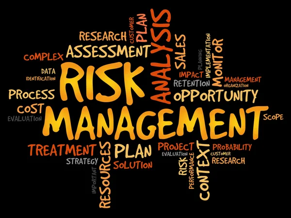 Risk management word cloud — Stockfoto